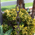 Aluminum Traditional Link Rain Chain Replacement Downspout for Gutters, Matte Black